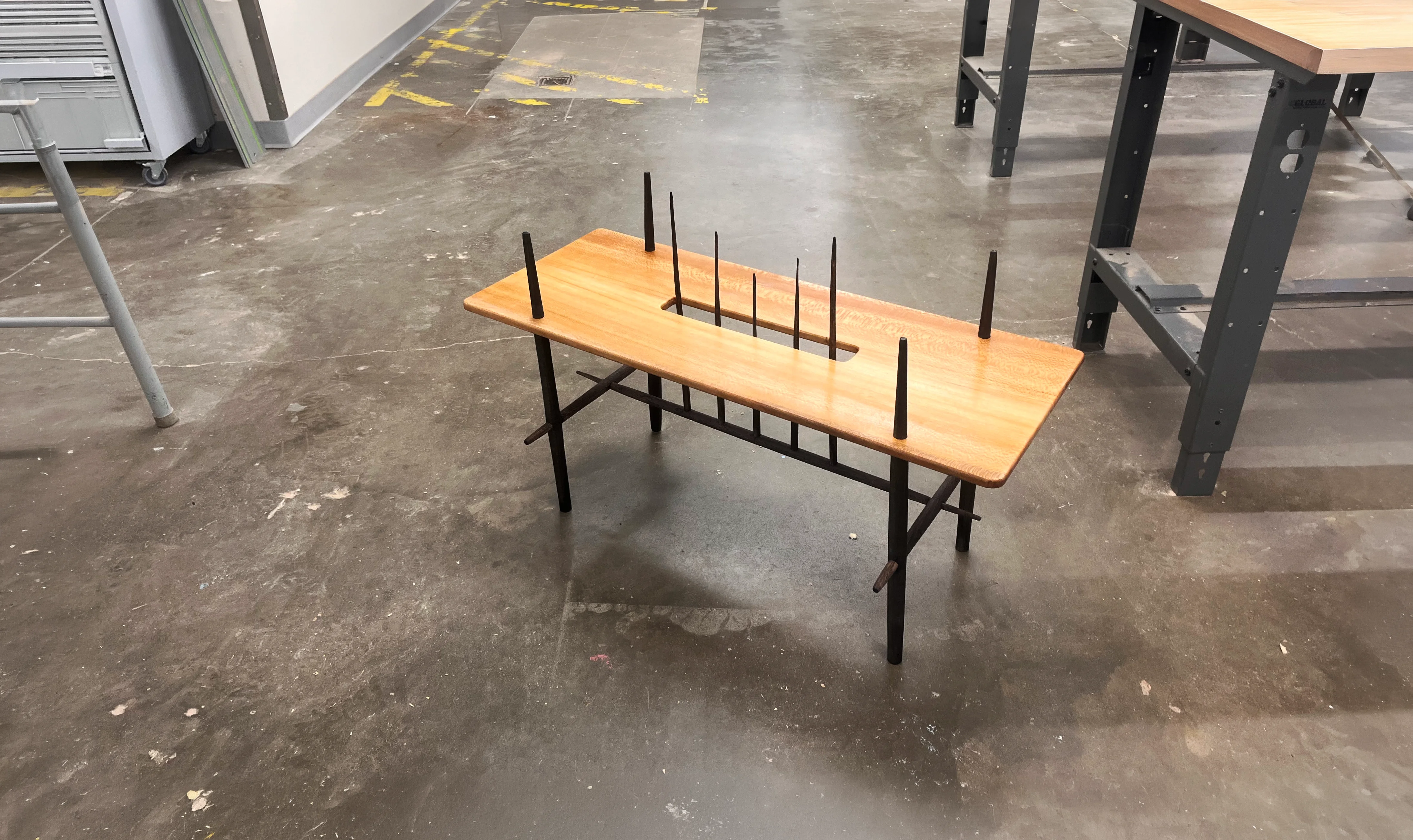 Table on Concrete Floor